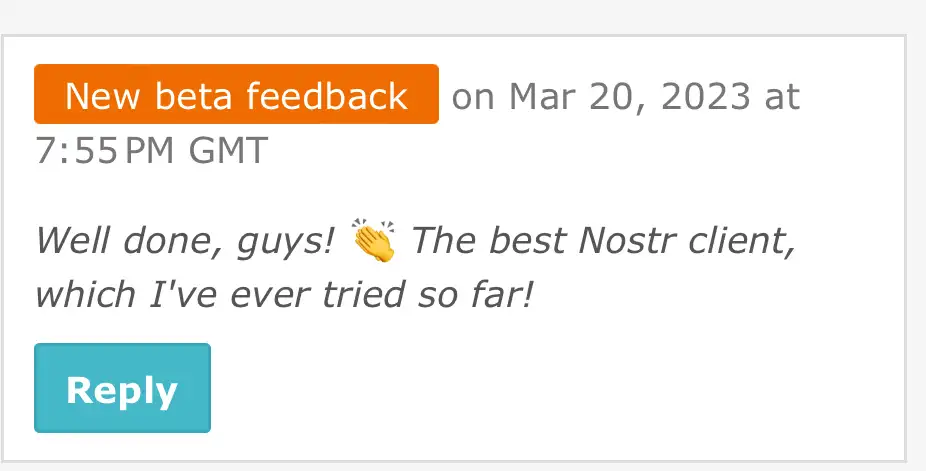 Original post by Beta feedback